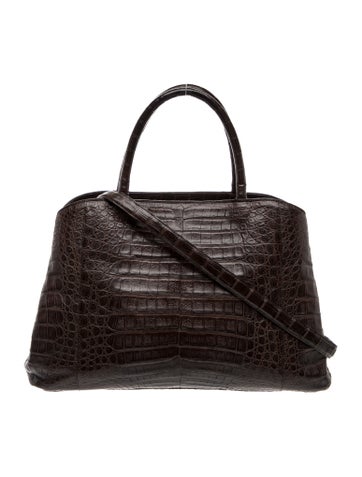 Nancy Gonzalez Crocodile Top Handle Bag