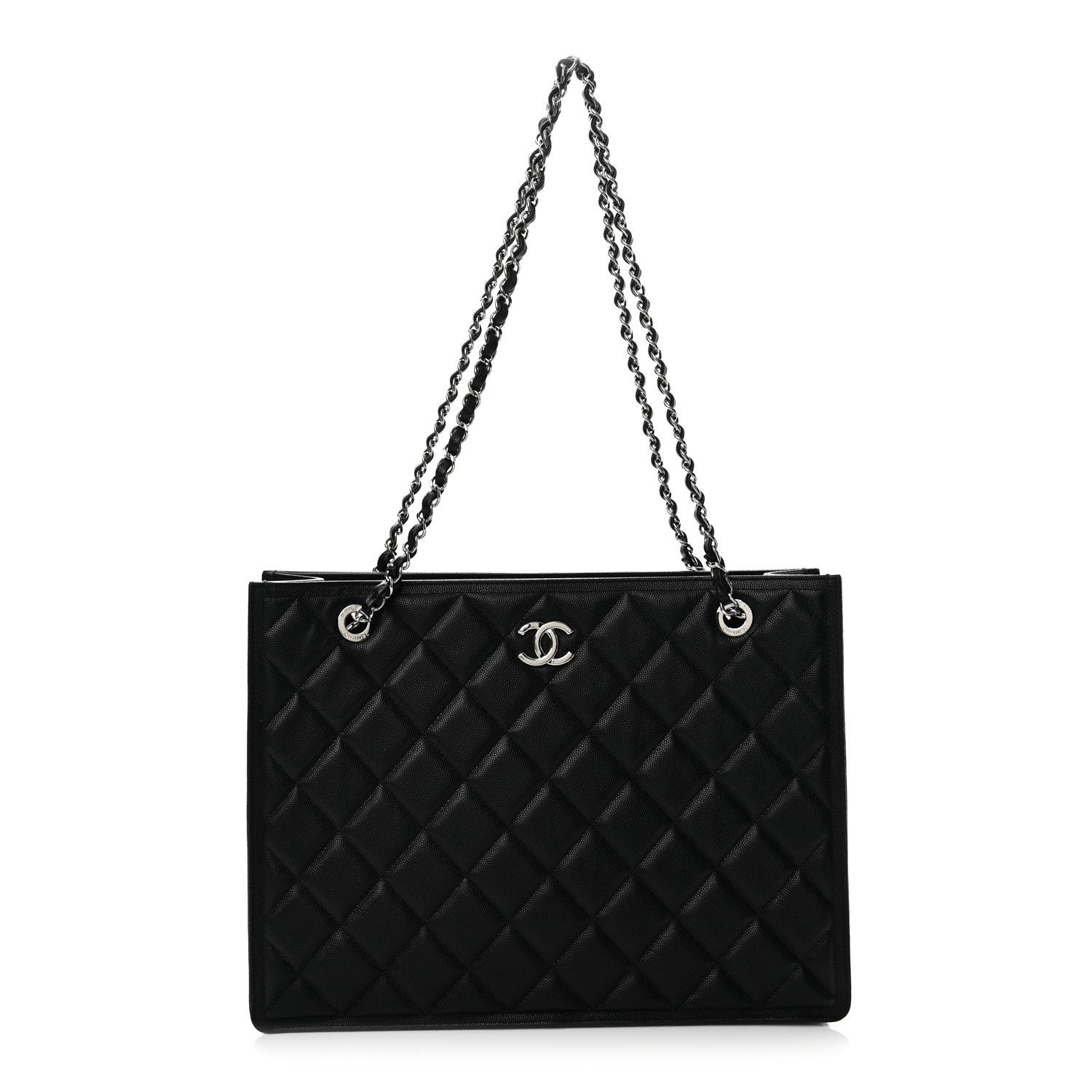 Chanel Caviar Quilted Large Shopping Tote Black