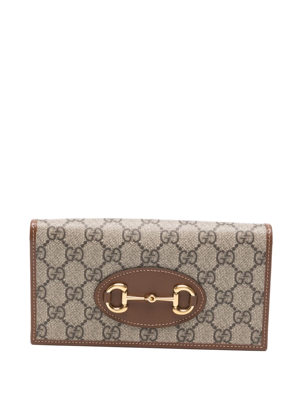 Horsebit canvas clutch bag 