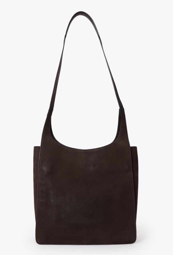 The Row Brown Suede Jules Shoulder Bag