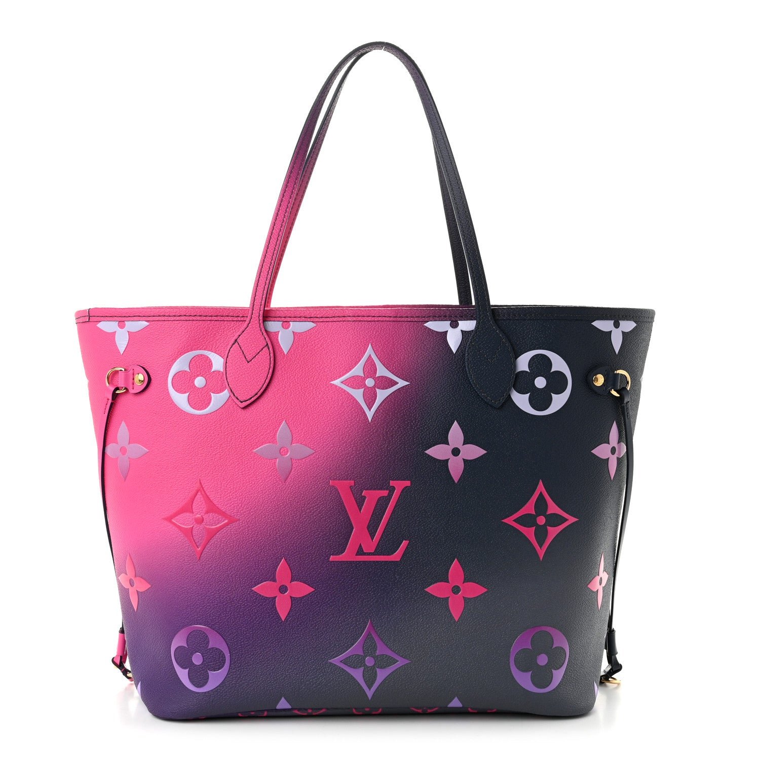 Louis Vuitton Monogram Giant Spring In The City Neverfull MM Midnight Fuchsia