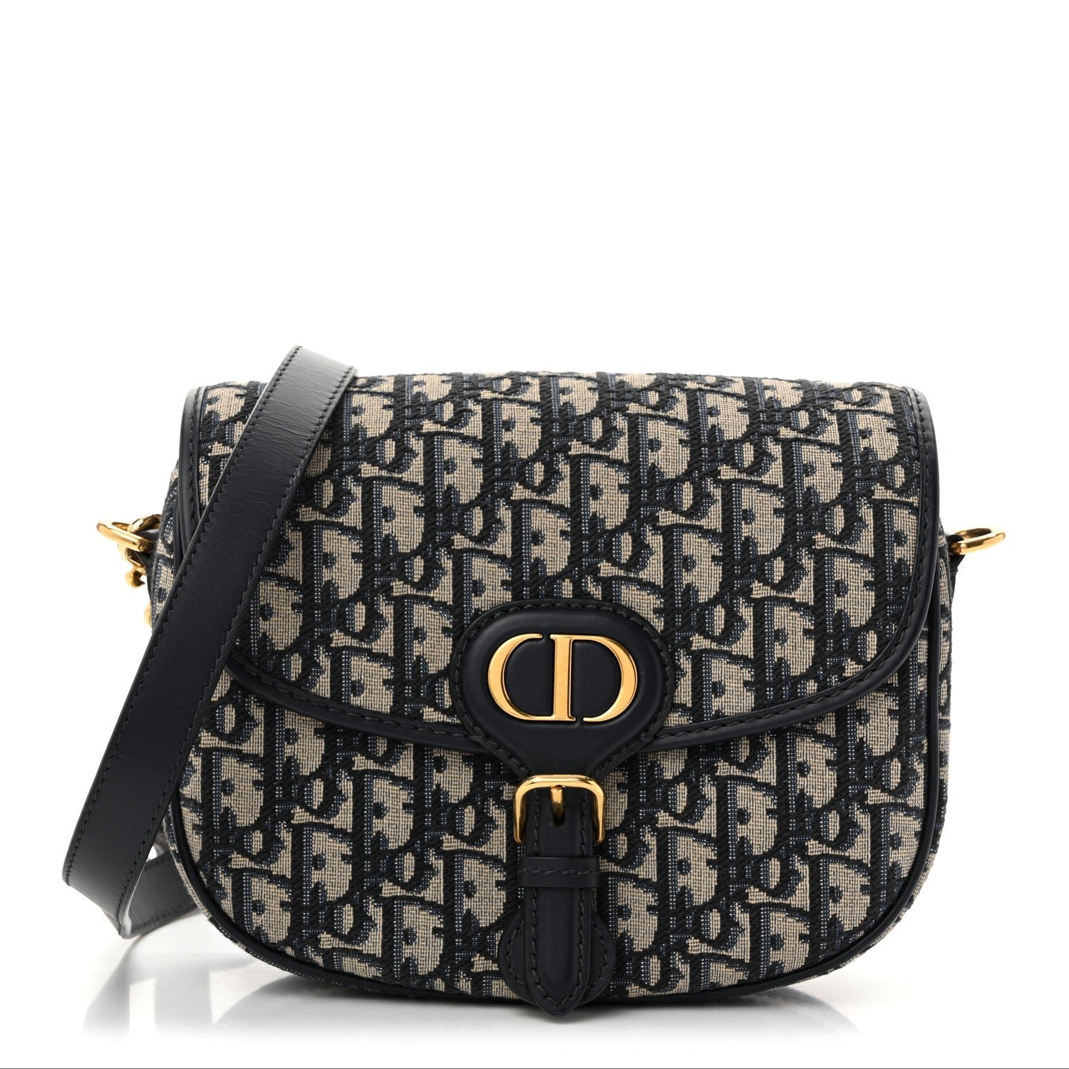Christian Dior Oblique Medium Bobby Flap Blue