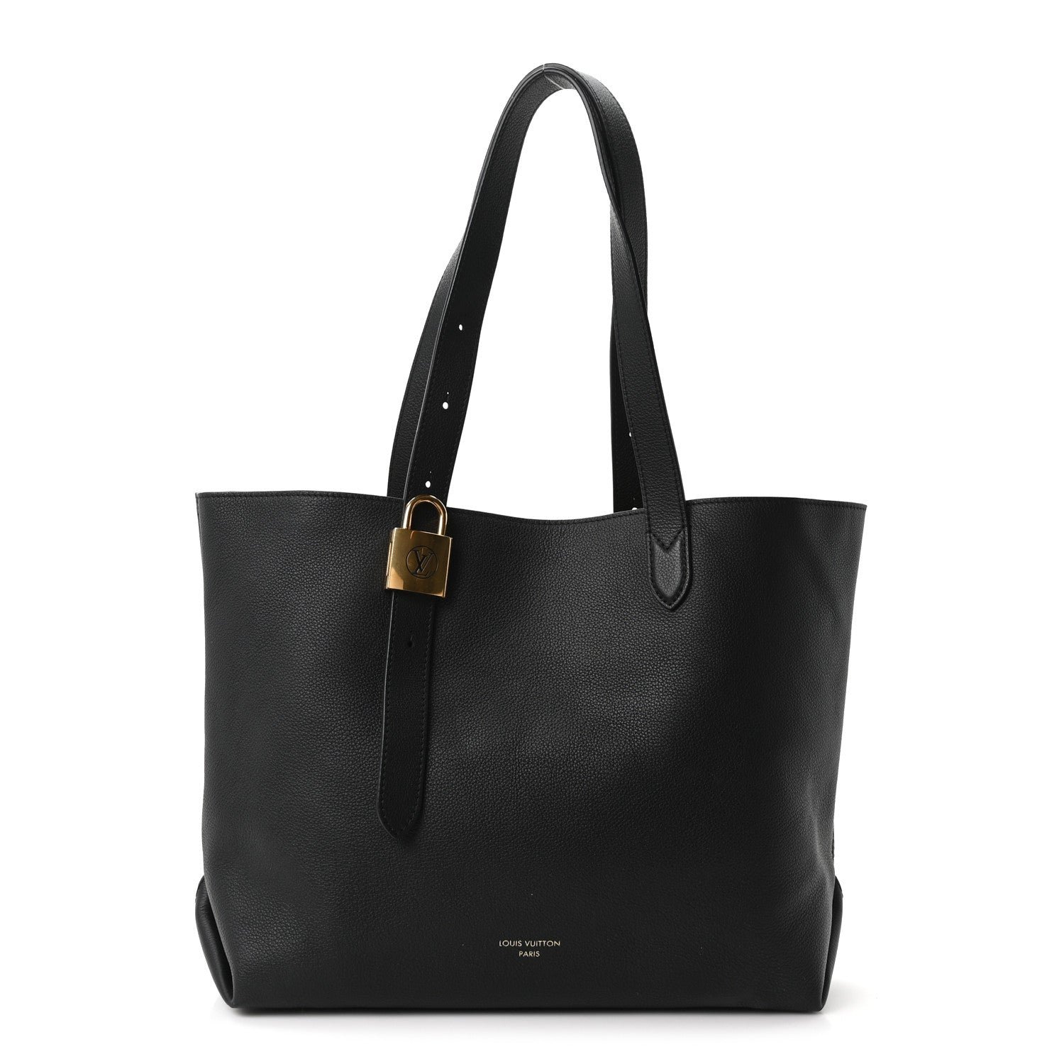 Louis Vuitton Grained Calfskin Low Key Cabas MM Black