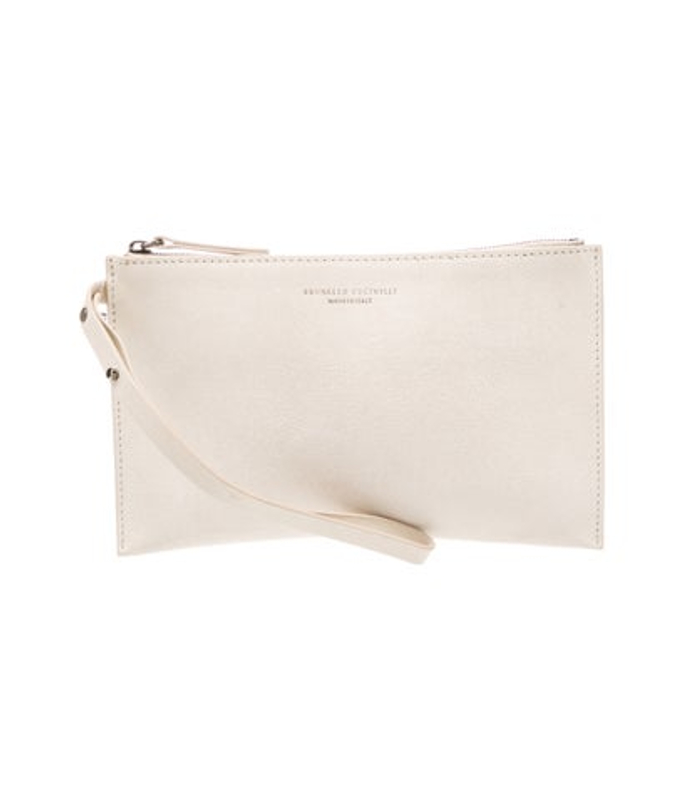 Brunello Cucinelli Cucinelli Saffiano Leather Clutch