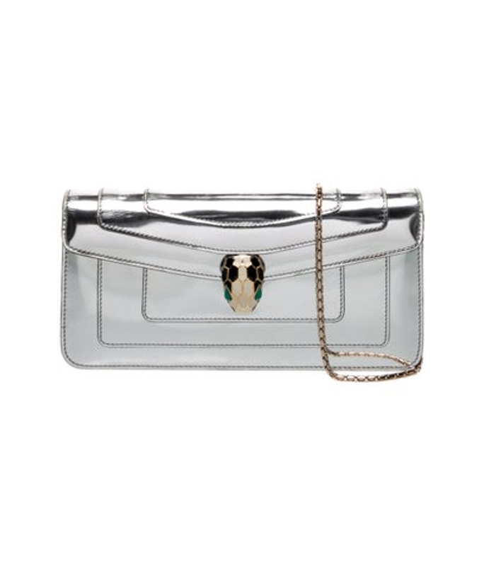 Bvlgari Leather Bulgari Serpenti Forever Shoulder Bag Brown Small