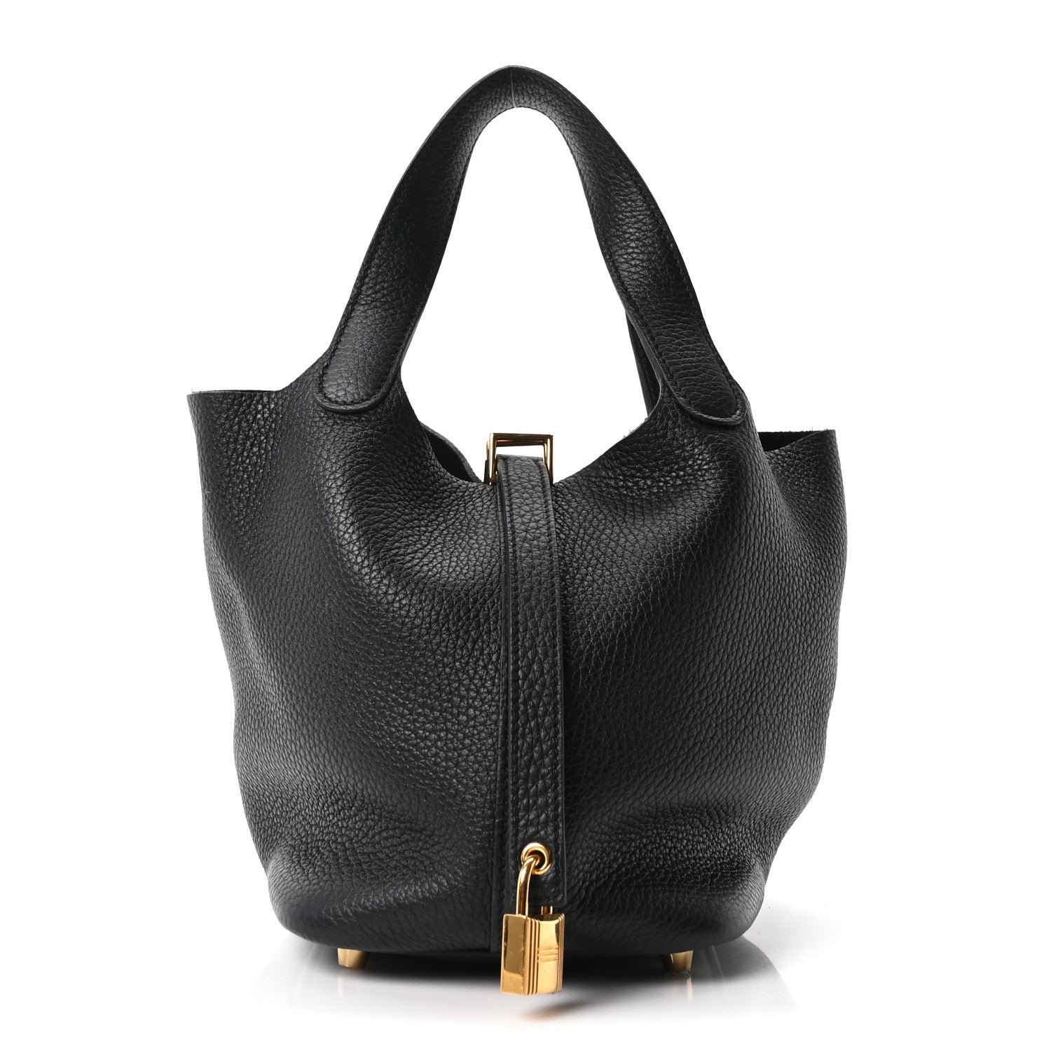Hermes Taurillon Clemence Picotin Lock 18 PM Black