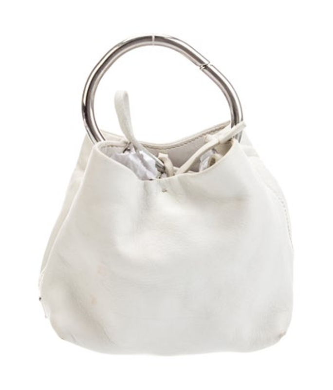 Prada Enameled Metal Triangle Ring Mini Vintage