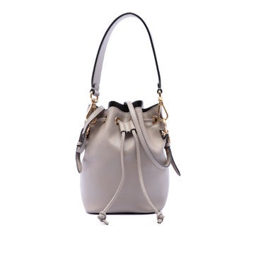 Fendi Calf Leather Mini Leather Mon Tresor Bucket Bag