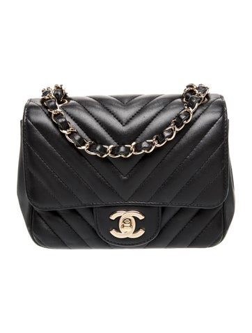 Classic Chevron Mini Square Flap Bag