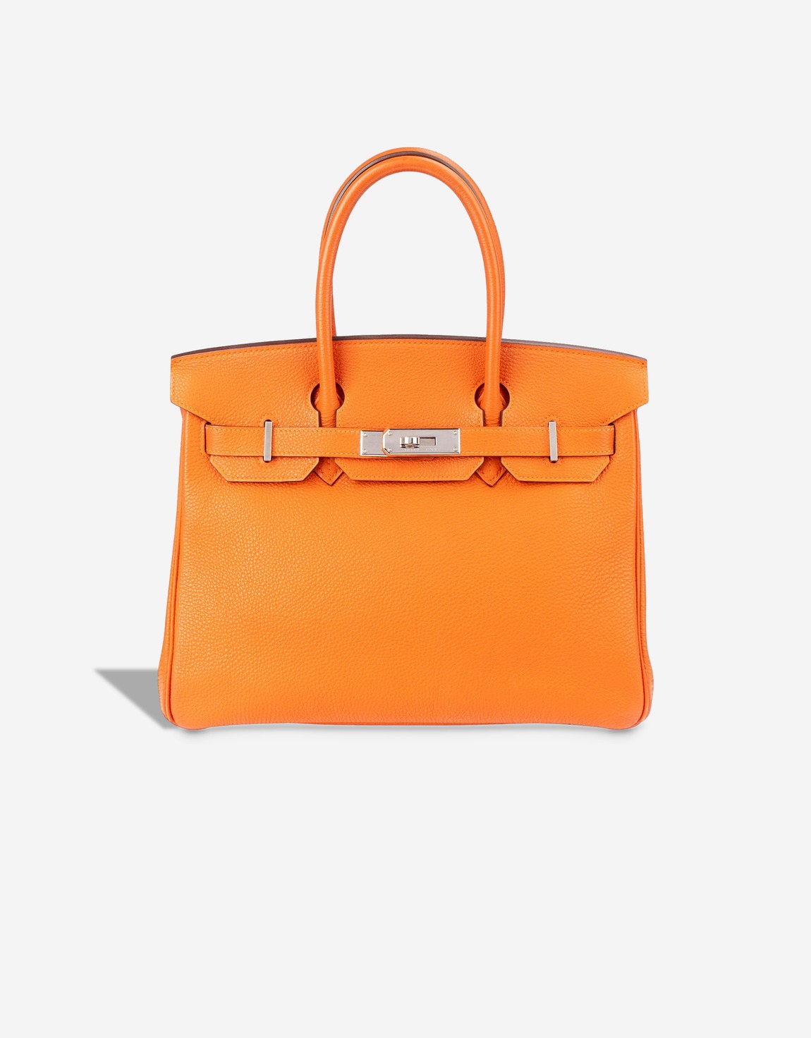 Hermes 
		Birkin 30 Taurillon Clémence Orange H    