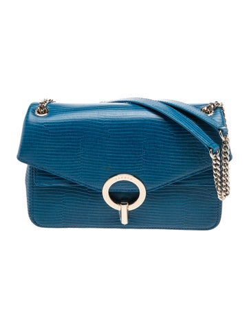 Embossed Leather Shoulder Bag