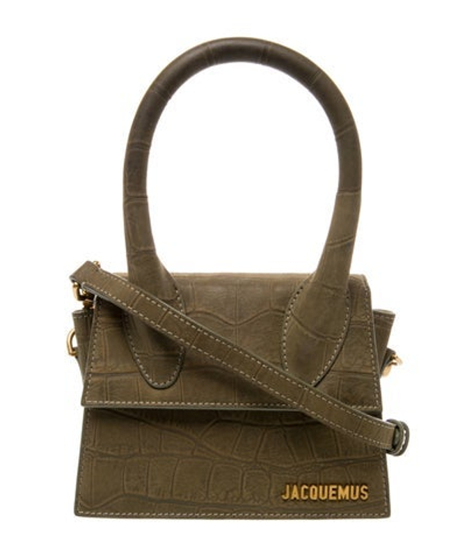 Jacquemus Embossed Leather Top Handle Bag