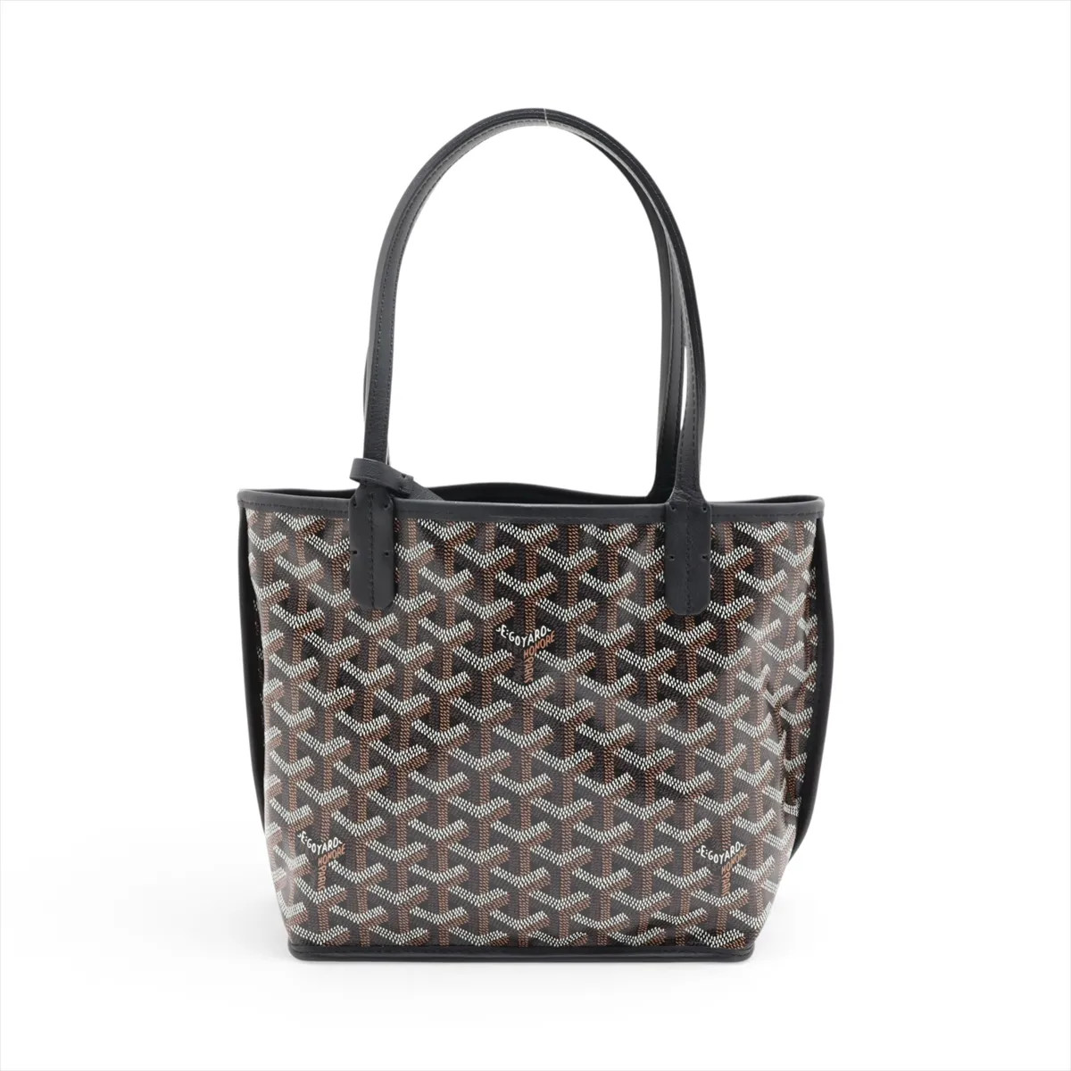 Goyard Anjou Mini PVC & leather Tote bag Black