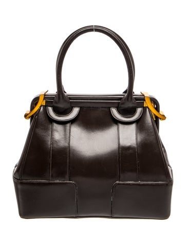 Leather Top Handle Bag