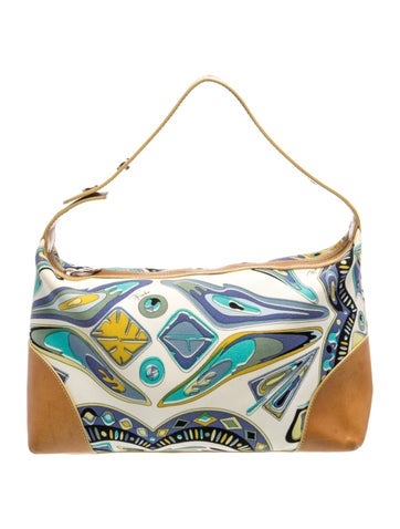 Emilio Pucci Canvas Shoulder Bag