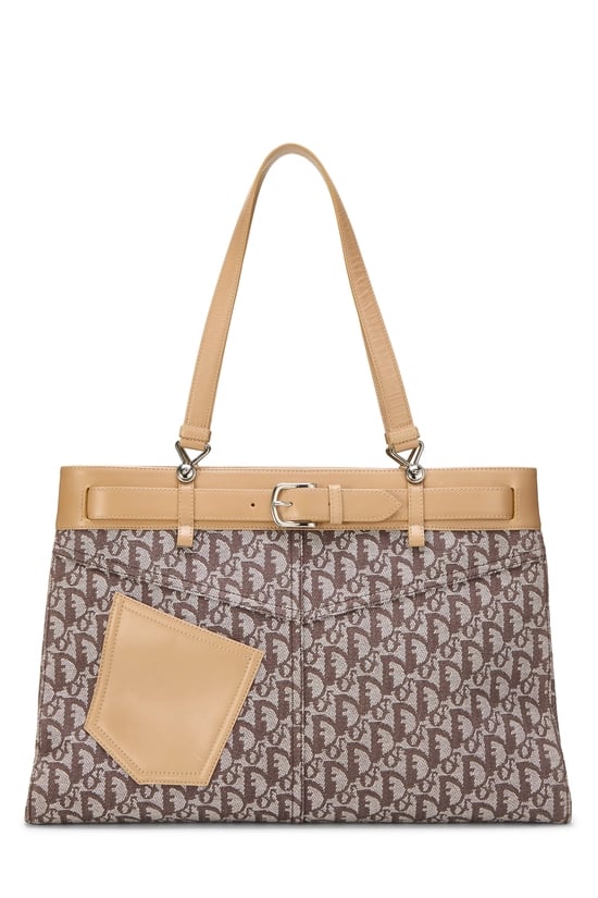 Brown Trotter Canvas Jeans Pocket Tote Large
