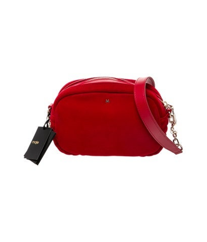 Maje Velvet Crossbody Bag