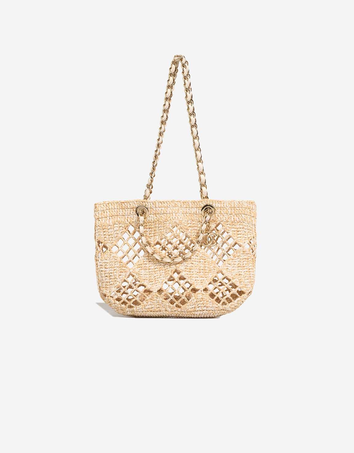 
		Shopping Tote Small Raffia / Lamb Beige / Off White    
