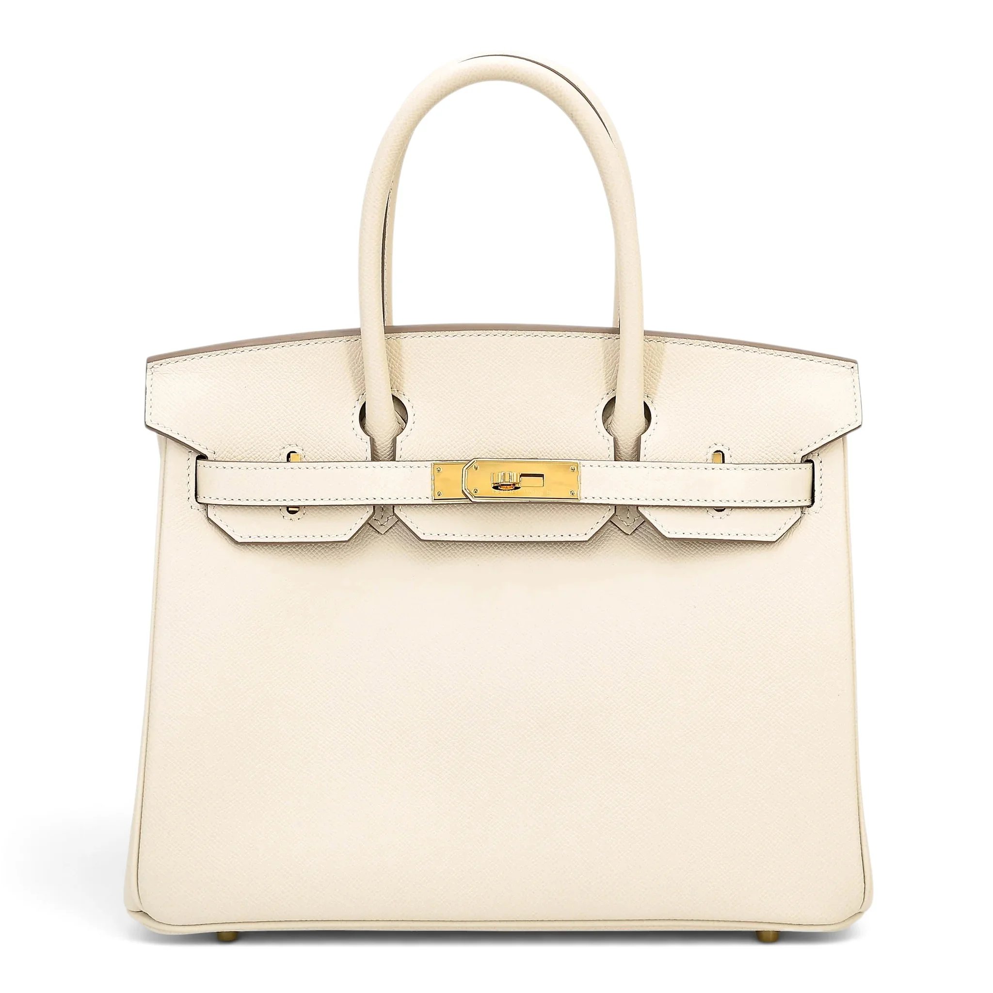 Excellent ( Rank SA ) HERMÈS Birkin 30 Craie (10) Epsom Gold hardware U (2022)