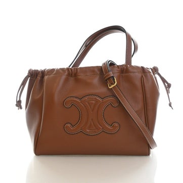 Calfskin Cabas Drawstring Bag Small