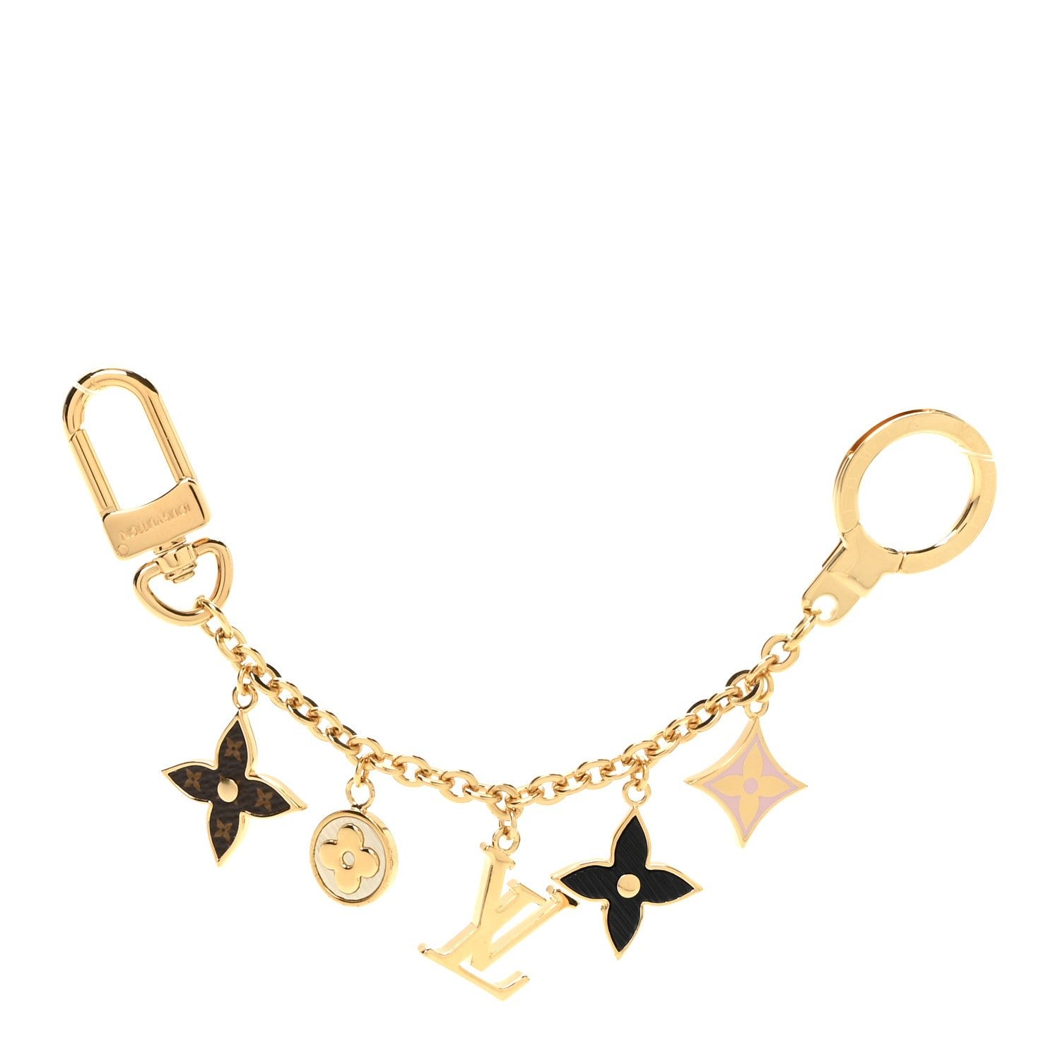 Louis Vuitton Monogram Spring Street Bag Charm Key Holder Gold
