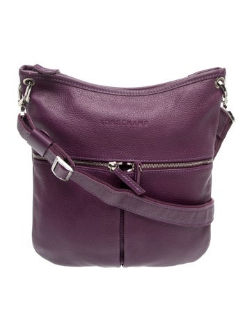 Longchamp Leather Messenger Bag
