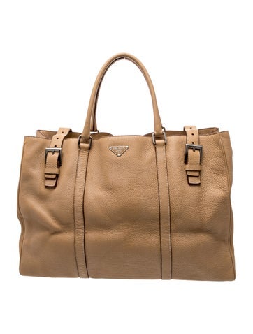Vitello Daino Leather Weekender Bag