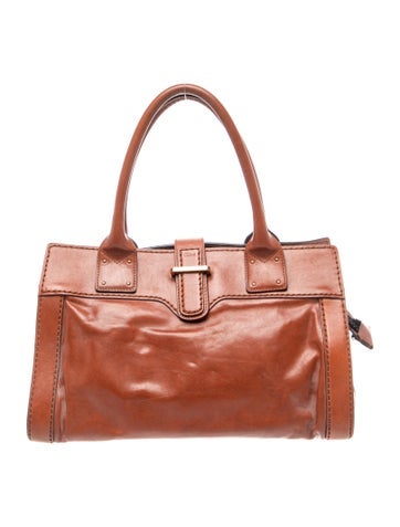 Leather Top Handle Bag