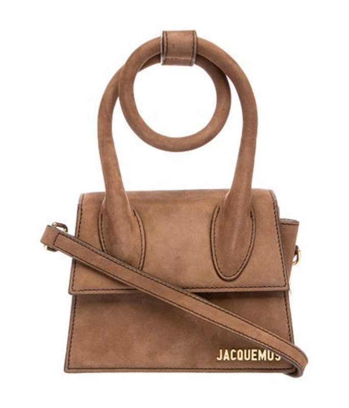 Jacquemus Suede Top Handle Bag