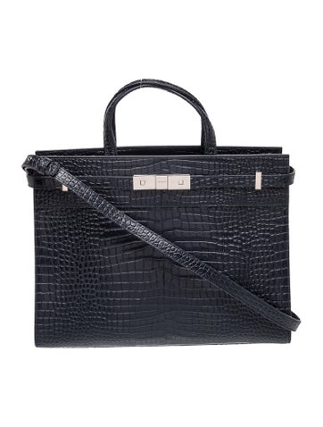 Saint Laurent Embossed Leather Sac De Jour