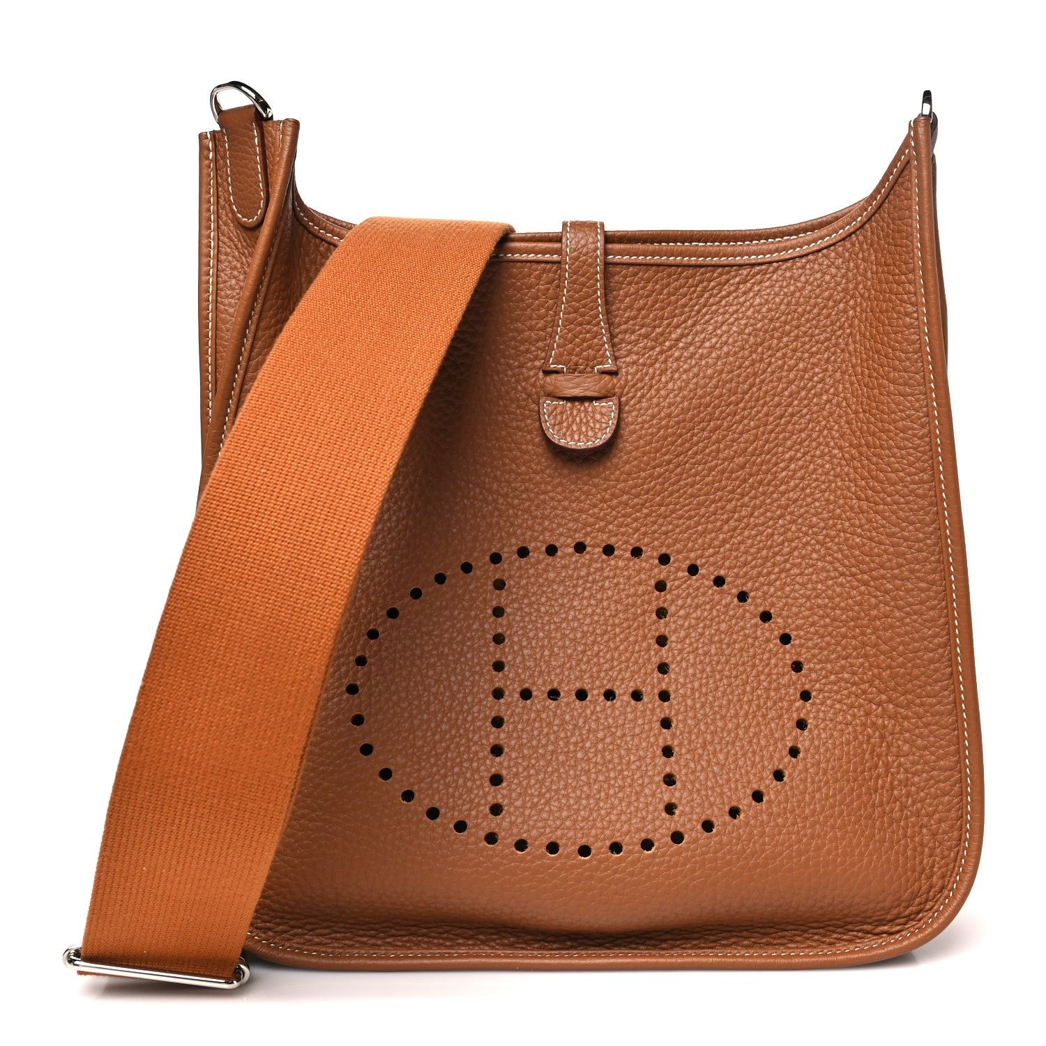 Hermes Hermes Taurillon Clemence Evelyne III PM Gold