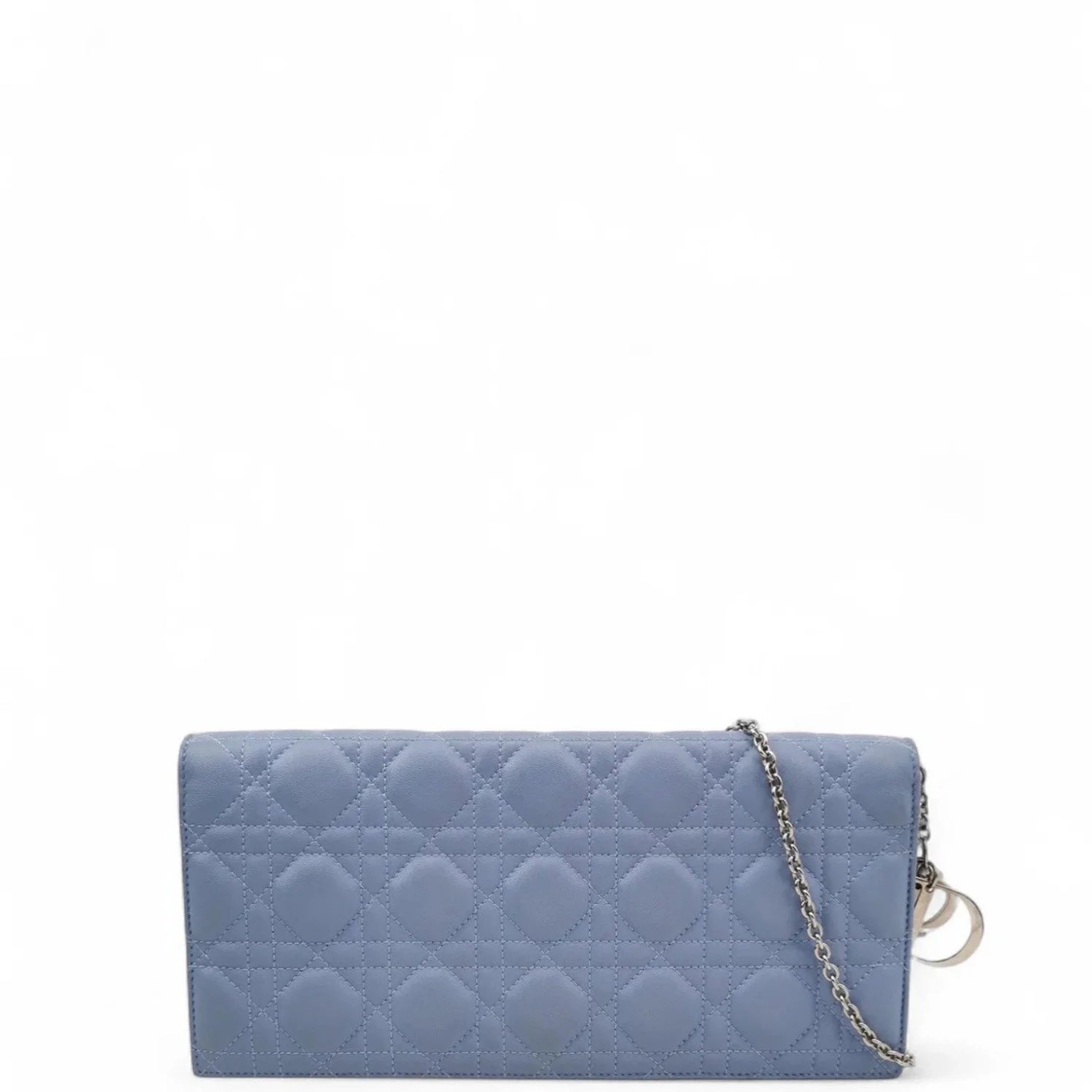 Lambskin Lady Dior Pouch With Chain