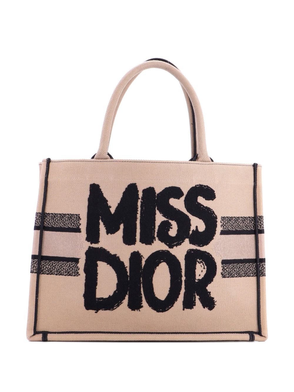 Miss Dior Book Embroidered Canvas Medium tote bag