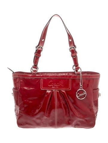 Patent Leather Top Handle Bag