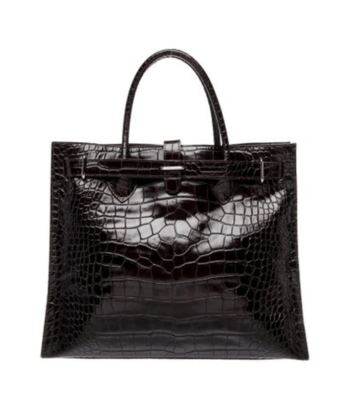 Furla Embossed Leather Tote