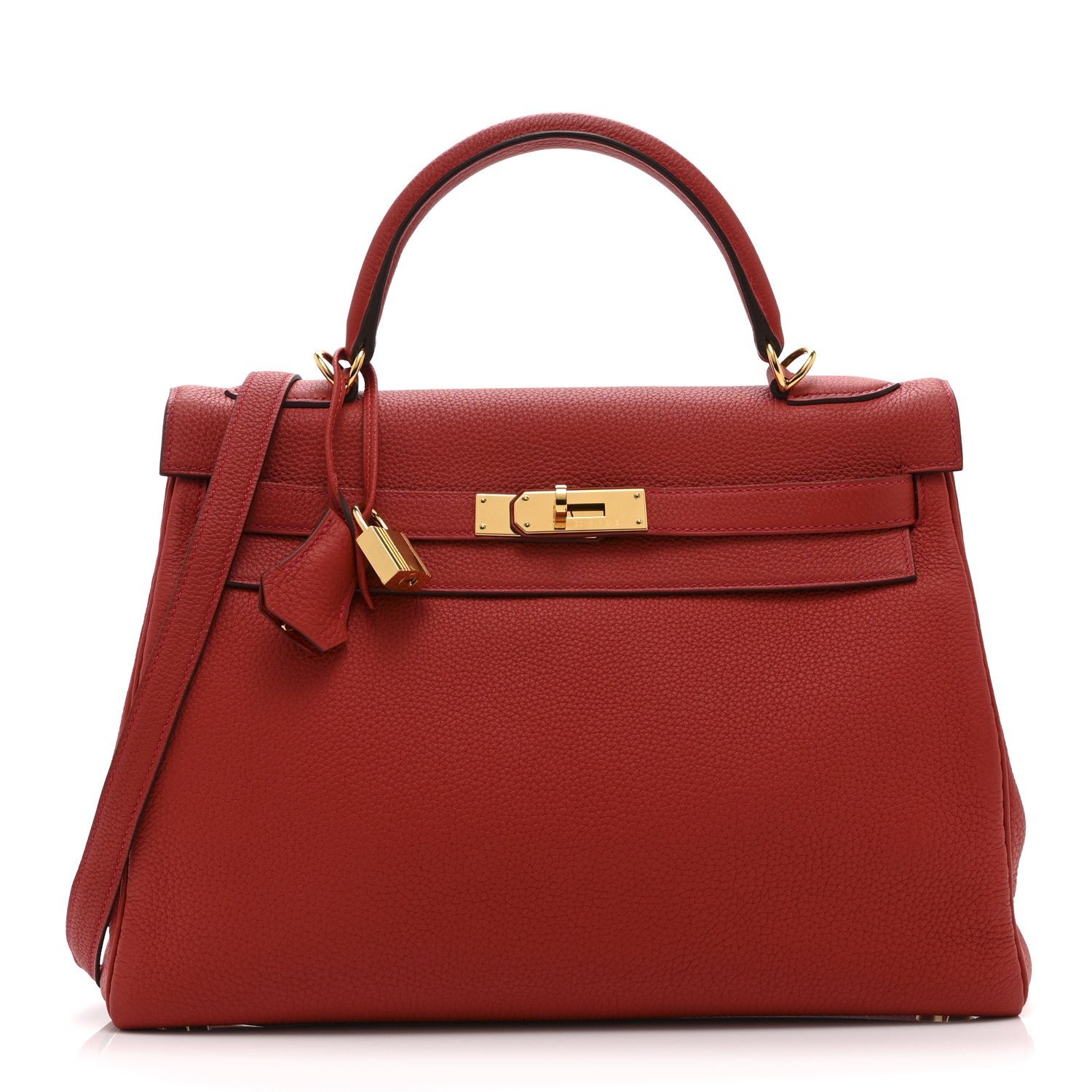 Hermes Togo Kelly Retourne 32 Rouge Casaque