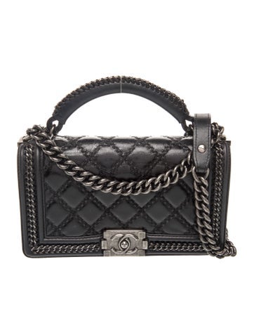 Medium Top Handle Chain Around Boy Bag