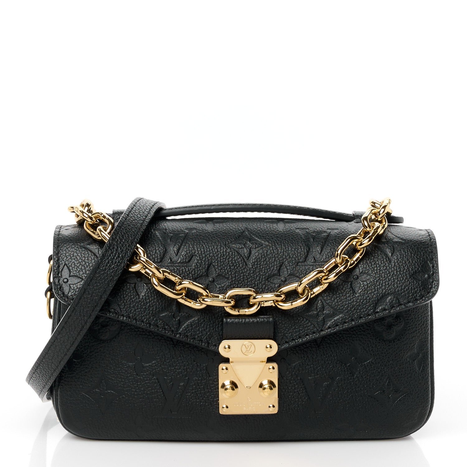 Louis Vuitton Empreinte Pochette Metis East West Black