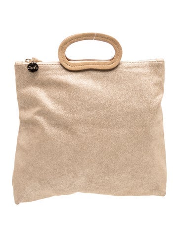 Suede Top Handle Bag