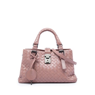 Mini Nappa Leather Intrecciato Roma Satchel