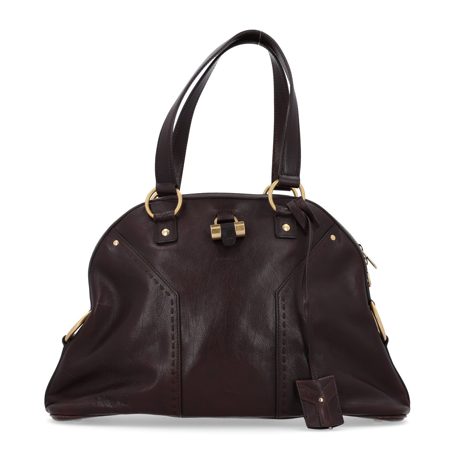 Saint Laurent Calfskin Large Muse Brown