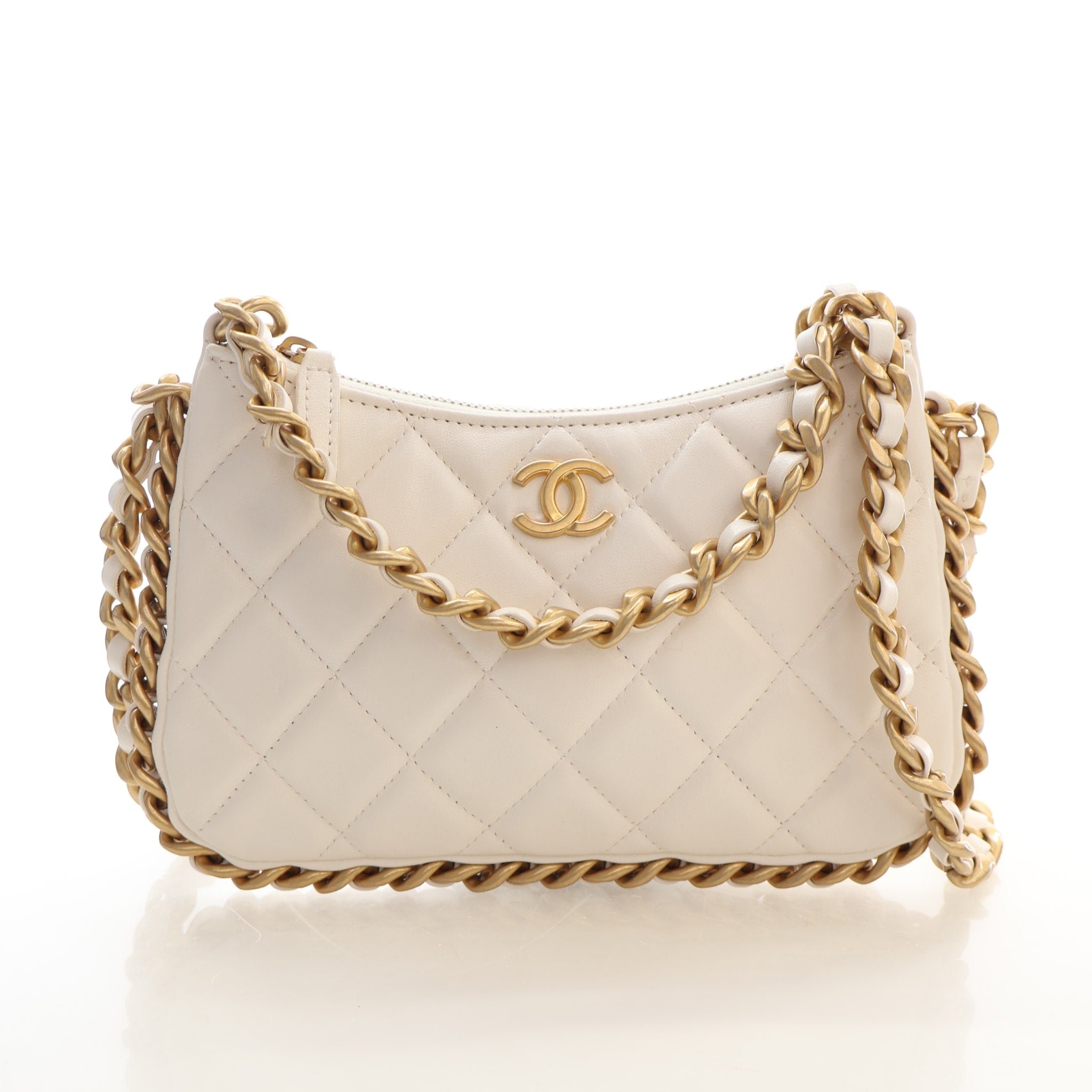 Chanel Mini Lambskin Chain Around Hobo