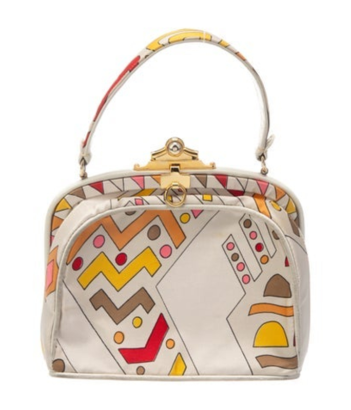 Emilio Pucci Pucci Silk Top Handle Bag