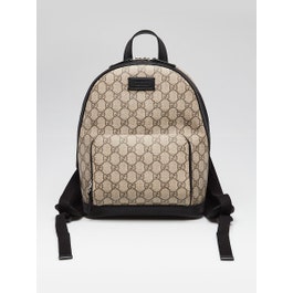 Gucci Gucci Beige/Ebony Coated Canvas Supreme Small Backpack Bag