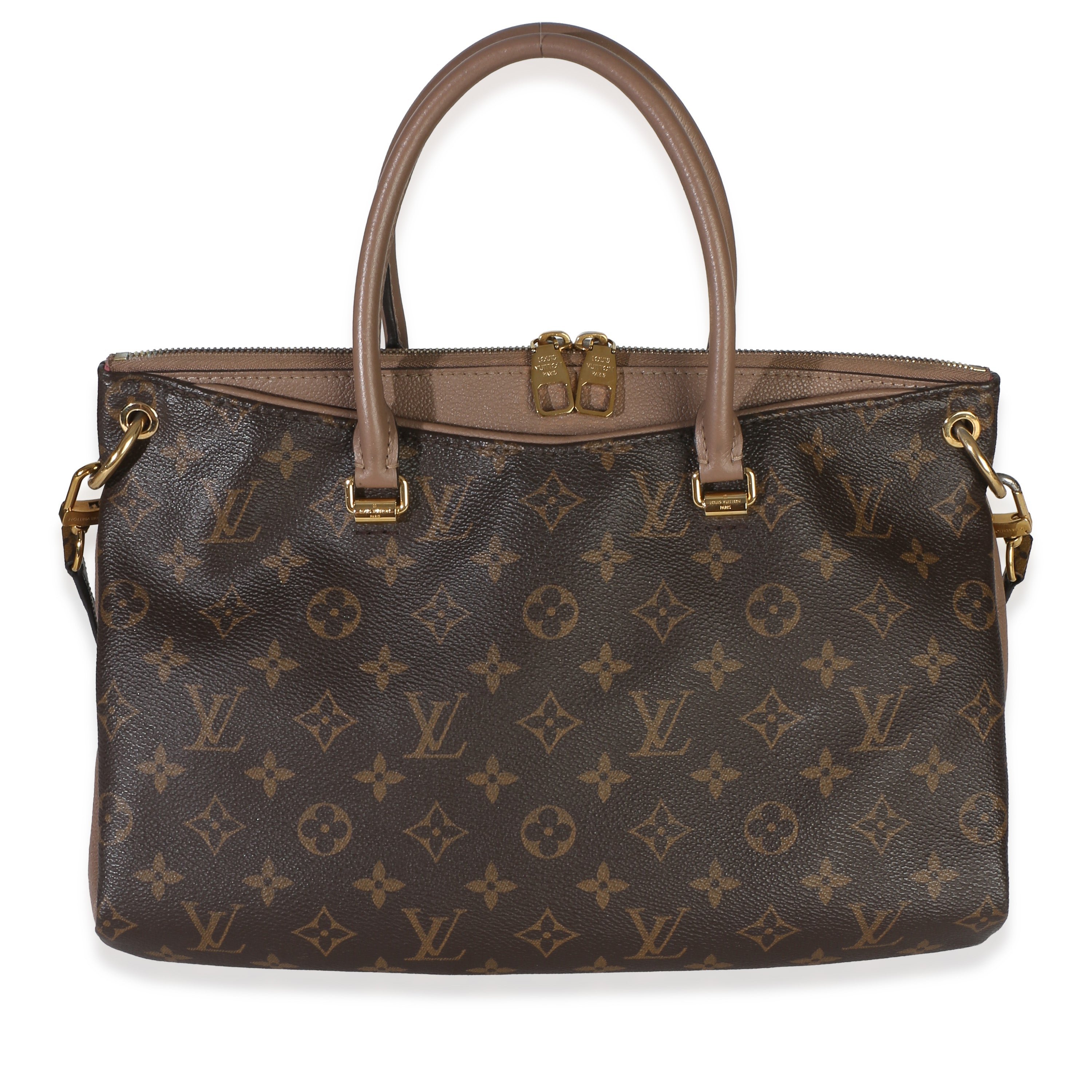 Taupe Monogram Canvas Pallas MM