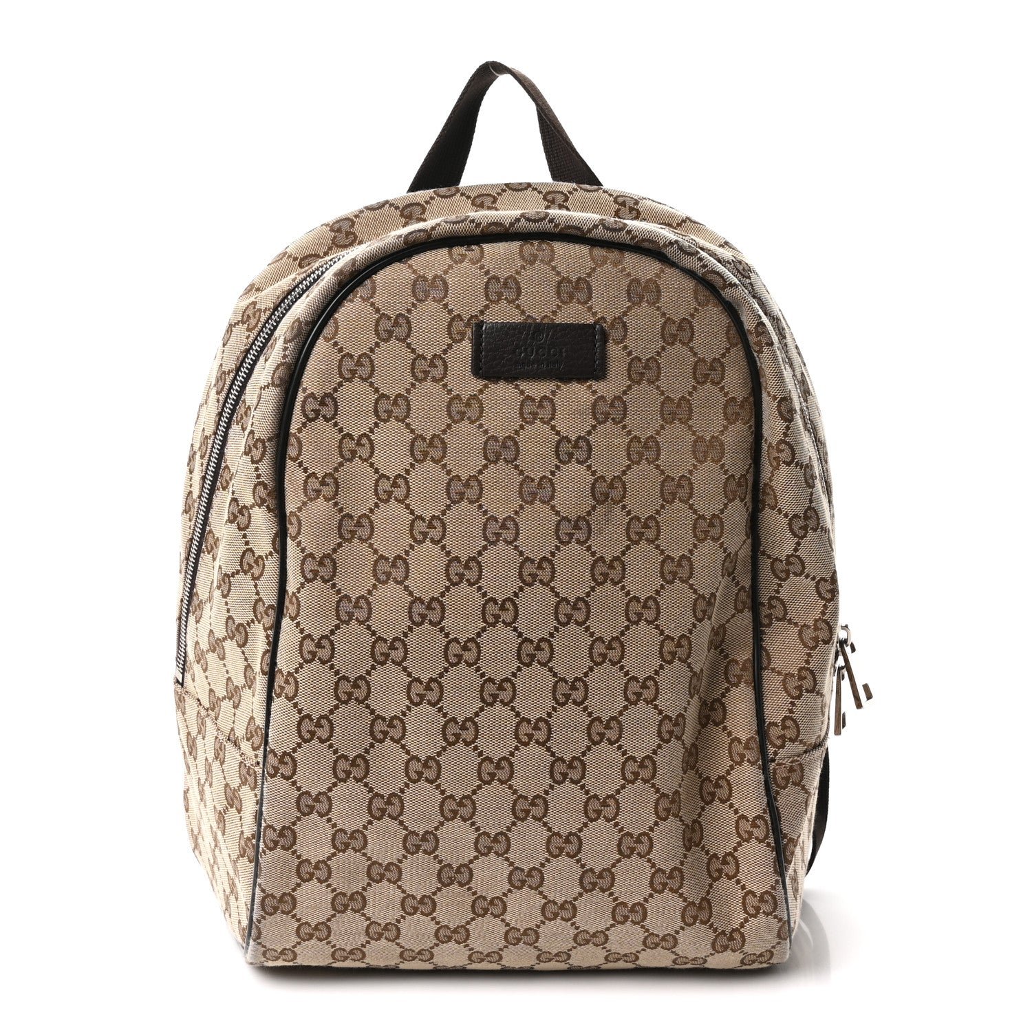 Gucci Monogram Travel Backpack Dark Brown