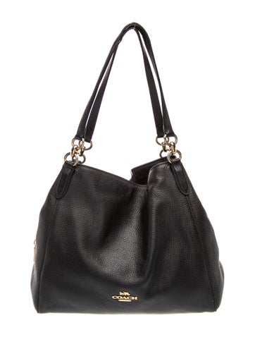 Coach Leather Hallie Shoulder Bag Medium