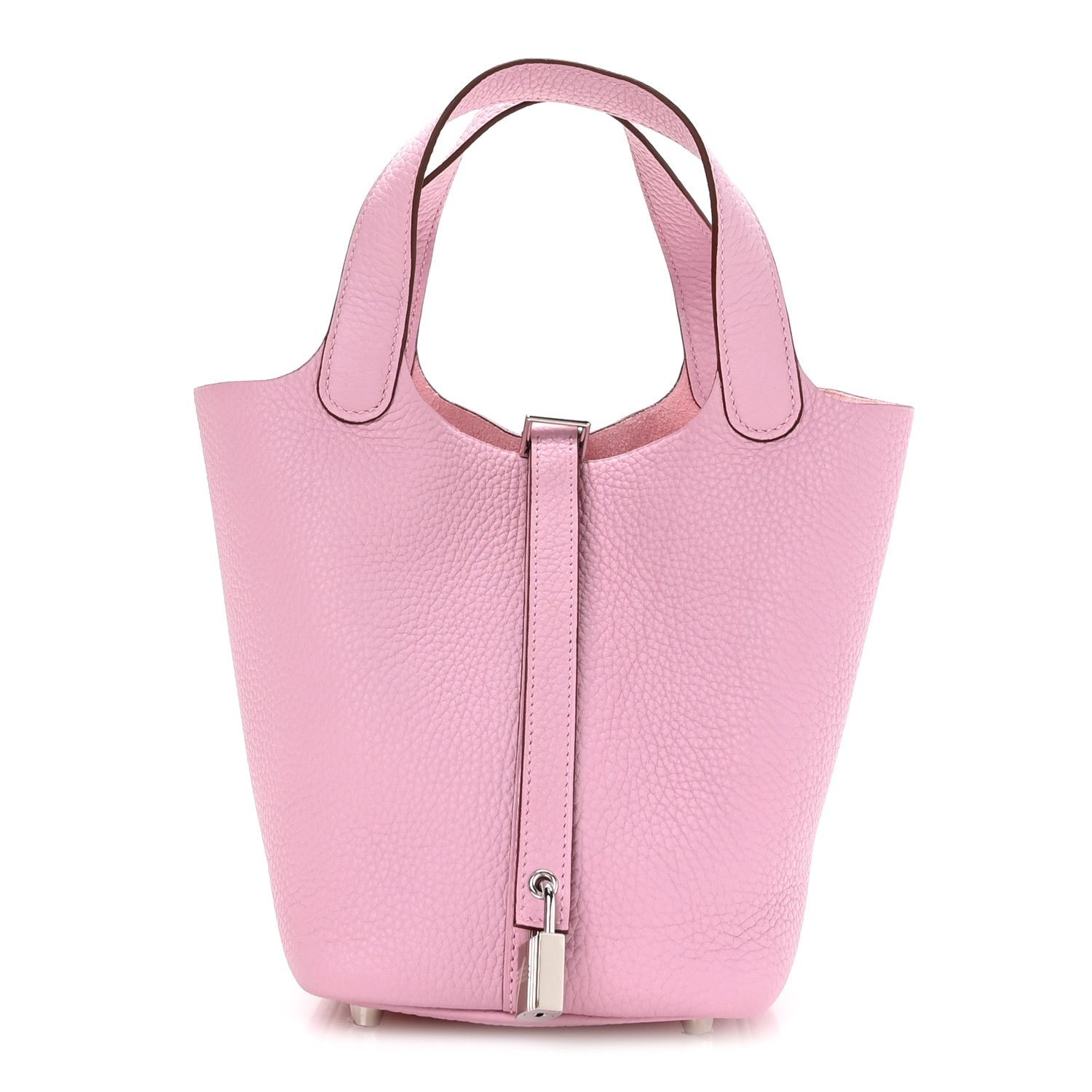 Hermes Taurillon Clemence Picotin Lock 18 PM Rose Sakura