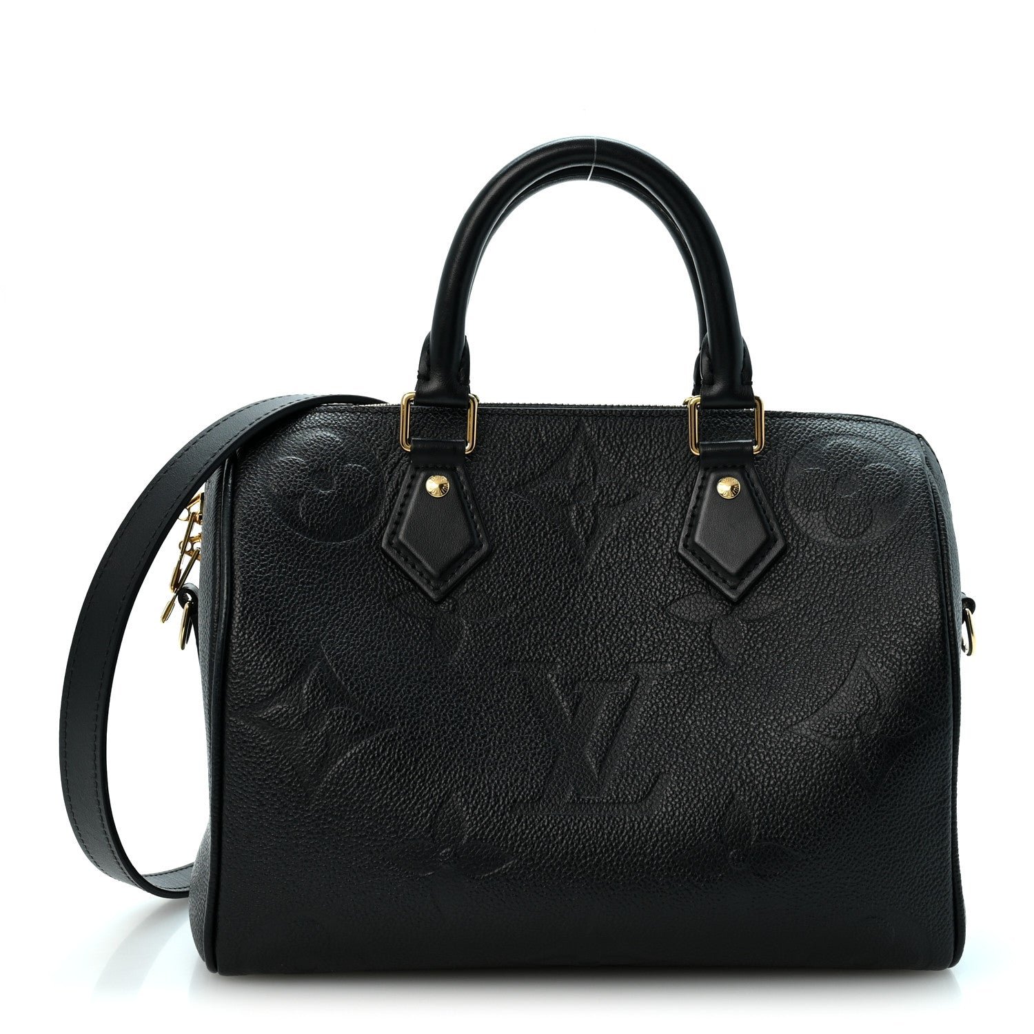 Louis Vuitton Empreinte Monogram Giant Speedy Bandouliere 25 Black