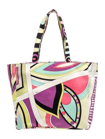 Emilio Pucci Canvas Tote